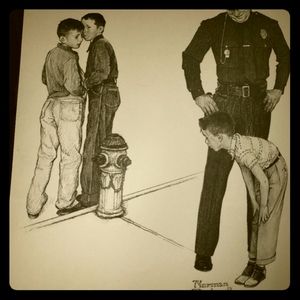 Norman rockwell drawing